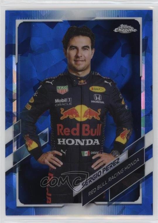 2021 Topps Chrome Sapphire Edition Formula 1 F1 Racers Sergio Perez #4 0cr7