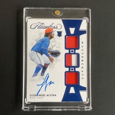 Panini 2025 Flawless Mastercraft Luisangel Acuna Auto Patch /15 New York