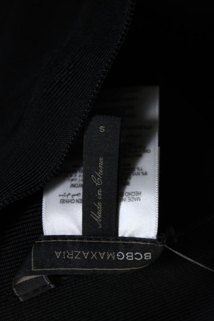 BCBGMAXAZRIA Womens Solid Black Pull On Mini Penc… - image 6