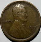 1917-S BN Lincoln Wheat Cent Penny - Fine - #2097