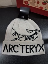 Arc'teryx Bird Word Toque Beanie White Void Wool Winter Ski Hat NWT