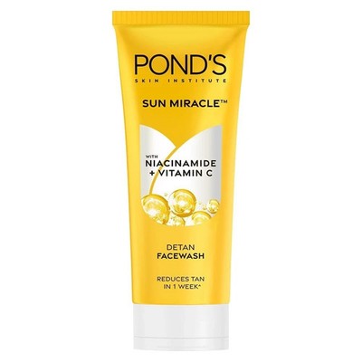 POND'S Detan Face Wash 100g | Tan Removal | Vit C + Niacinamide | Free Shipping