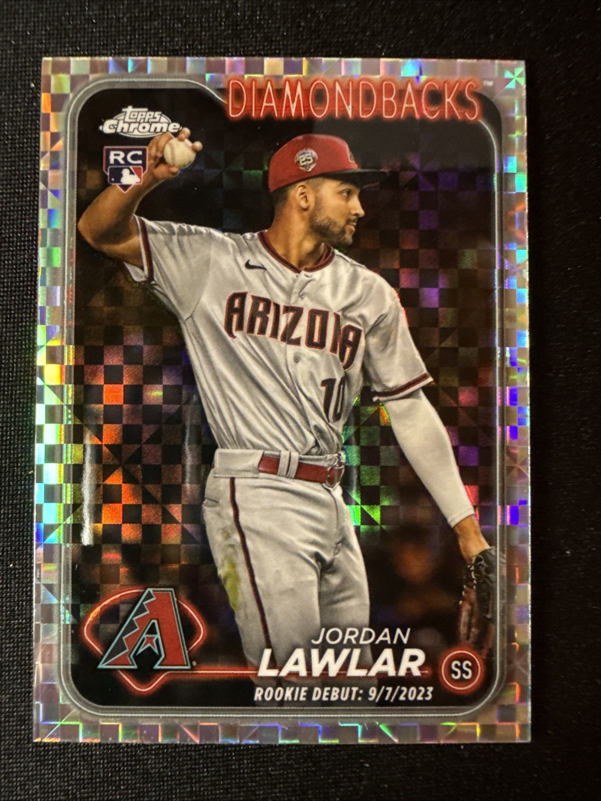 Jordan Lawlar Rookie Debut RC 2024 Topps Chrome Update X-Fractor #USC51