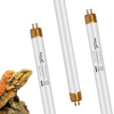UVB Light for Reptiles Bearded Dragon, 3 Pack T5 UVB Reptile Light UVB Bulb 1...