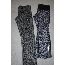 Nike Womens Size XS Leggings Pants Capris LOT of 2 Workout Dri-Fit Performance