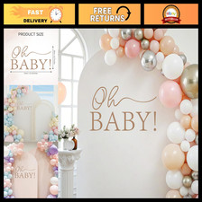 Neutral Oh Baby Sign for Backdrop - Gender Reveal  First Birthday Decorations