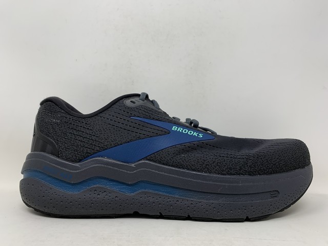Men's Brooks Ghost Max 2, Ebony/Cockatoo/Blue Sapphire, 12 4E