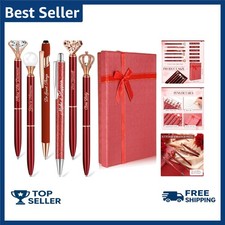 6 Pcs Fancy Pens for Women Crystal Diamond Pen for Journaling Pretty Glitter ...