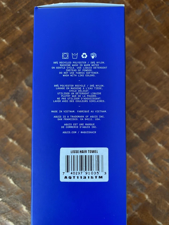 Nuevo Aquis Hair Drying Lisse Negro Toalla Microfibra Ultra Absorbente Foto 4 de 4