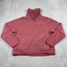 Nike Sportswear Funnel Neck Fleece Pullover Womens Medium Red Cowl BV5285-661