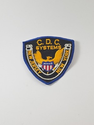 Sew On Patch C.D.C Systems  NY NJ With Egale And Sheild Displayed On It