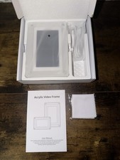 New in Box - 5 Inch Acrylic Video Picture Frame - WHITE
