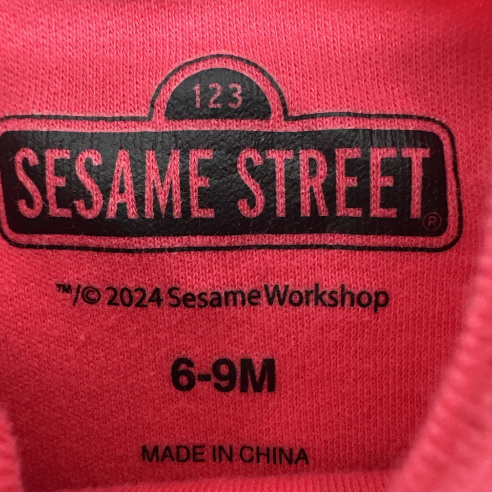 Sesame Street One Piece Youth Boy 9M estampado gráfico logotipo a presión .. #33152 Foto 3 de 4