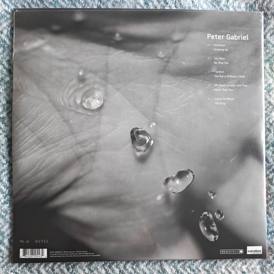 Peter Gabriel - UP Vinyl Record (New/Sealed) 3 LPs 45 RPM 180G Numbered Ltd Ed. - Image 2 of 3