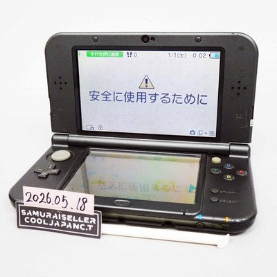 New Nintendo 3DS LL XL Metalic Black Console Handheld System Japan Tested