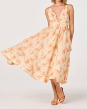 Astr Janna Midi Dress Size M