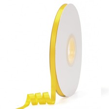 Yellow Double Faced Satin Ribbon 3/8 inch x 50 Yards for Party Decor