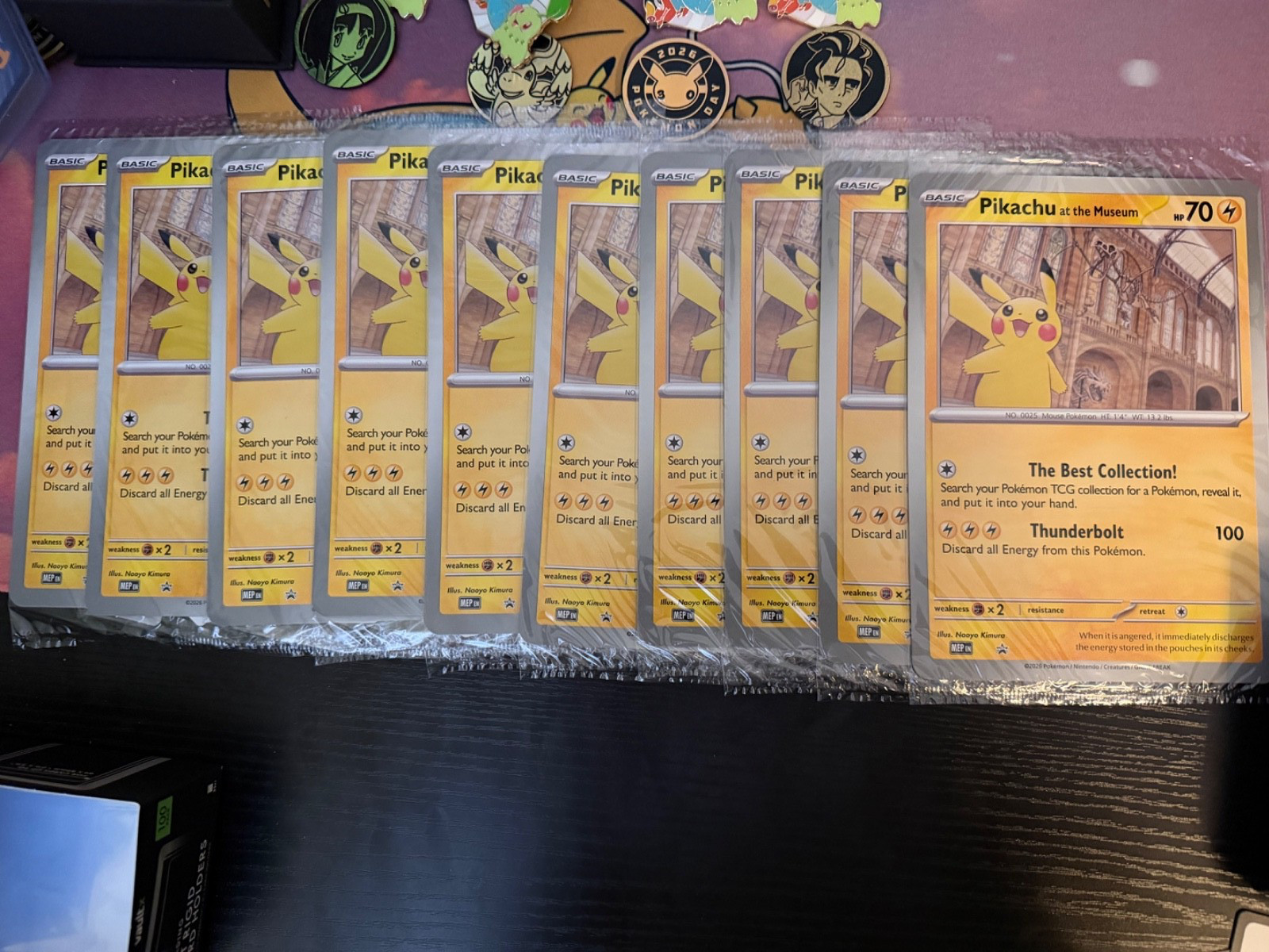 10x JUMBO Pokémon TCG Pikachu At The Museum Promo Card - Natural History Museum