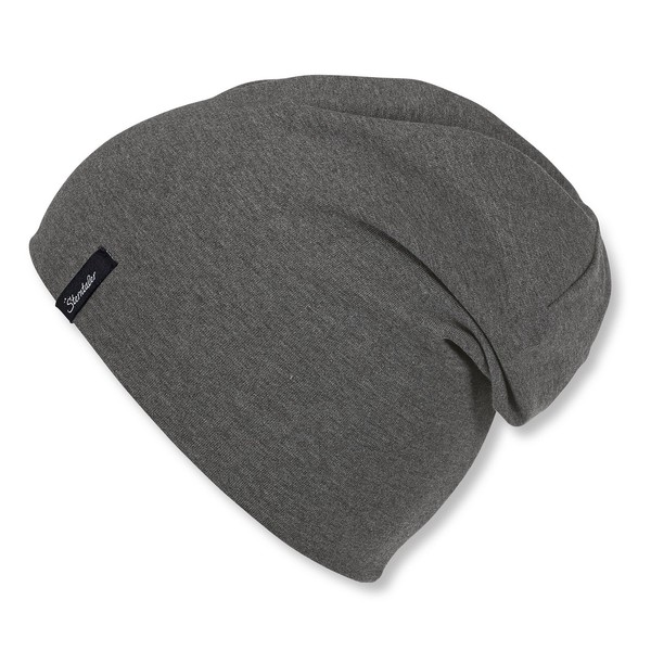 Beanie MüTze Baby Unisex Gr. 49 Sterntaler Bio Singlejersey Melange Asphalt-image