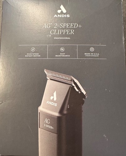 Andis AG 2-Speed + Clipper Blade Professional for Dog Grooming - Black - 第 1/3 張圖片