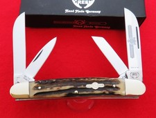Buck Creek Germany Stag Jumbo Congress Knife 2007 5  Closed GREAT One 2 Carry NR