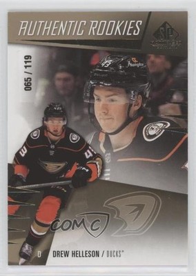 2023 SP Game Used Authentic Rookies Gold /119 Drew Helleson #261 Rookie RC 1e7g