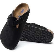 - HOT SALE - Birkenstock Boston Suede Clogs Womens Normal Soft Footbed Sandals