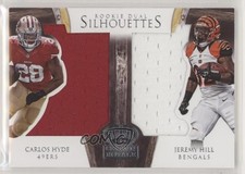 2014 Crown Royale Dual Rookie Silhouettes 83/99 Carlos Hyde Jeremy Hill 2t8