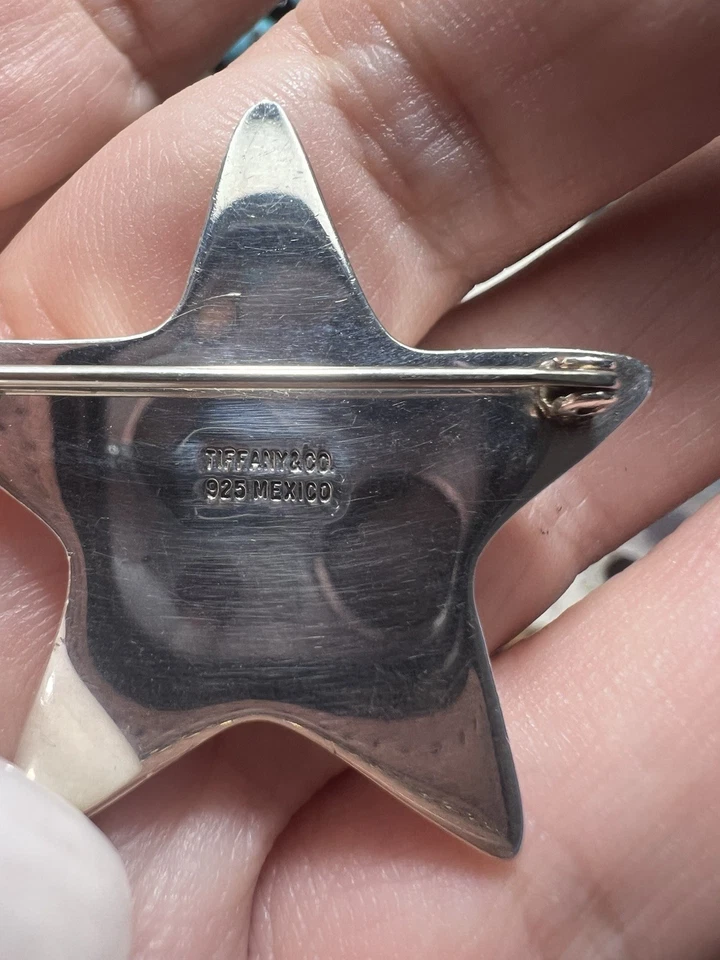 Tiffany & Co. Sterling Silver Star Brooch / Pendant 925 – Gift Ready – Holiday - Image 3 of 4
