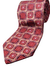 JOHN W NORDSTROM made in USA 100 Silk Tie Men's Red Brown Beige Blue Gold NEW