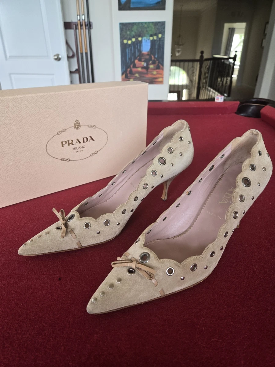 PRADA Women's Suede Heels for sale | eBay