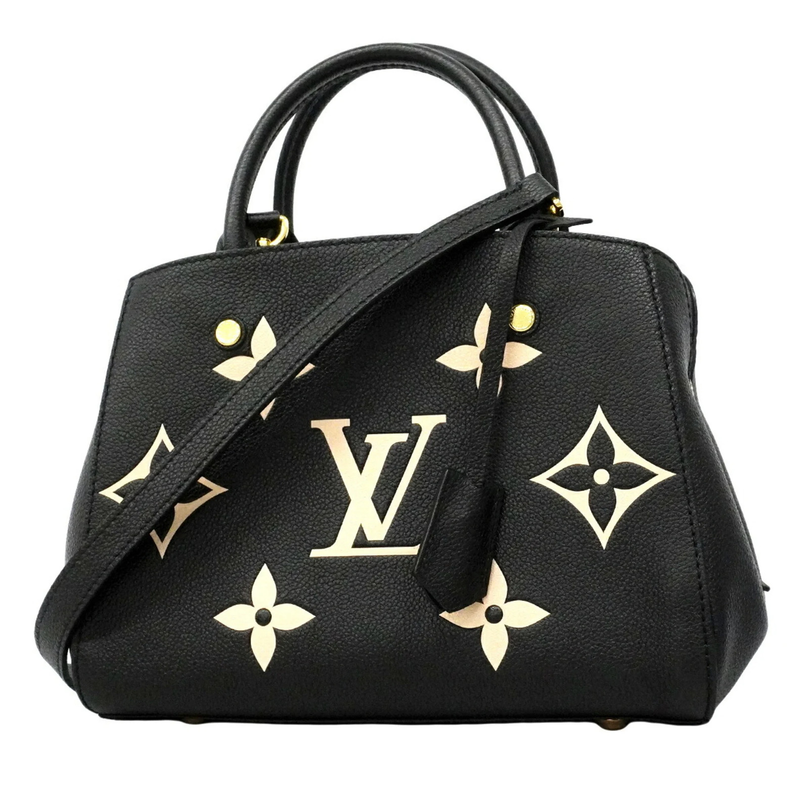 Louis Vuitton Monogram Empreinte Bicolor Montaigne BB Handbag M457... GZl1jaah