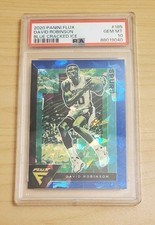2020-21 Panini Flux - David Robinson #185 Blue Cracked Ice Prizm