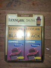 Lexmark Twin Pack Black Ink Models In Picture