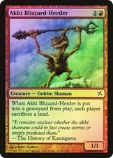 MTG FOIL Akki Blizzard-Herder - Betrayers of Kamigawa #91