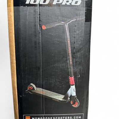Mongoose Rise 100 Pro Jugend und Erwachsene Freestyle Stunt Scooter, High Impact PU