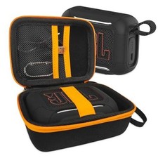 Silicone Cover and Hard Carrying Case for JBL Go 5 Bluetooth Speaker - Black