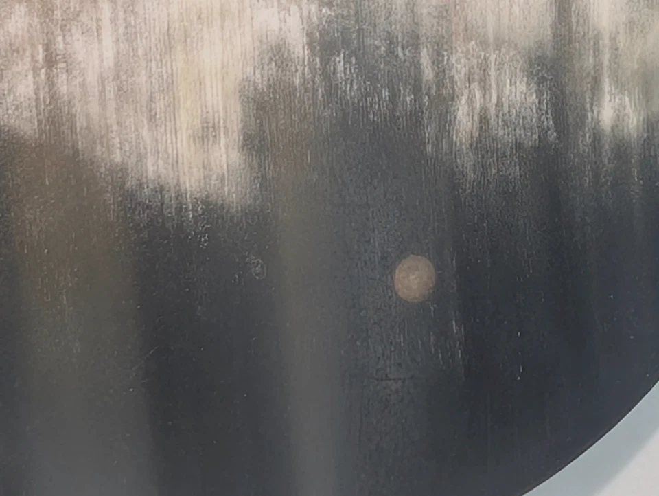 Broche circular redondo grande de vaca o búfalo cuerno natural de 2,75" joyería hecha a mano Foto 3 de 4