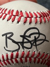 Brandon Phillips Auto Baseball W/ Hologram MLB Reds, Indians 3x All-Star