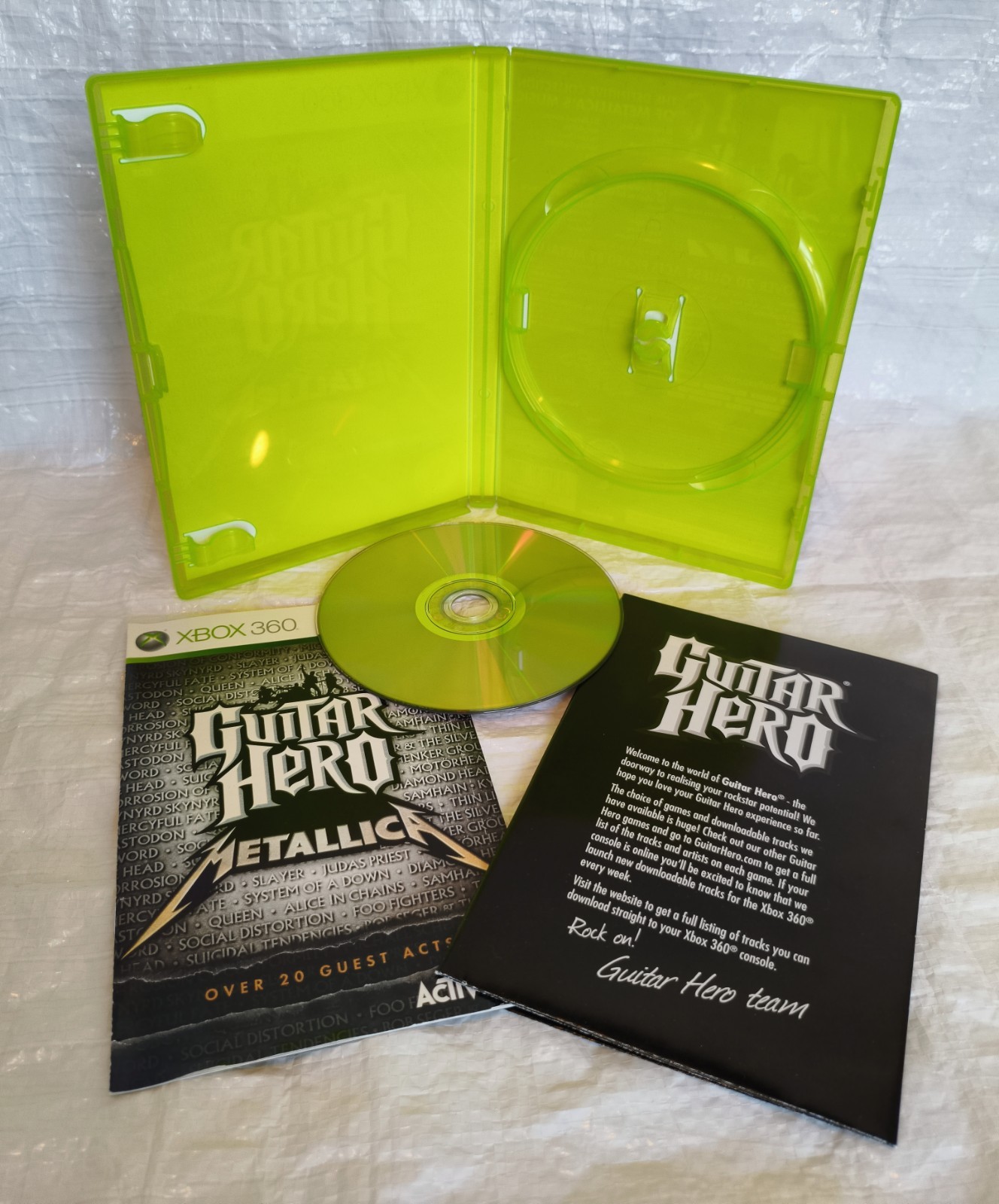 ACTIVISION GUITAR HERO METALLICA XBOX 360 WITH MANUAL & POSTER PAL VGC