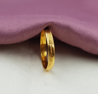 High Finish Gold Bandring 22K Plain Gold Dubai Handmade Herren Verlobungsring