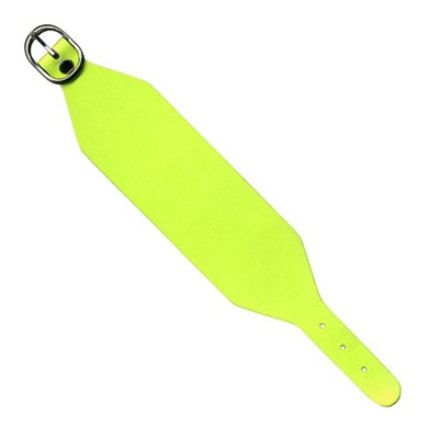 Lederarmband blank L Neon gelb Armband aus Leder