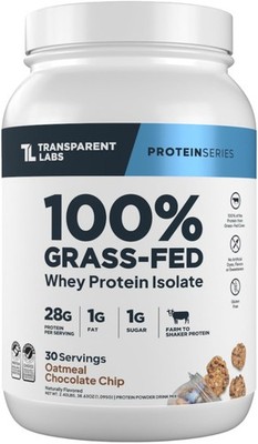 Grass-Fed Whey Protein Isolate - Naturally Flavored, Gluten Free Whey Protein Po