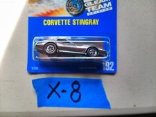 HOT WHEELS CHEVY CORVETTE STINGRAY CHROME SILVER # 192 MATTEL NEW 1:64 X-8