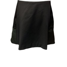 Rag  Bone "Montrose" Black Miniskirt With Supple Lamb Leather Paneling Size 6