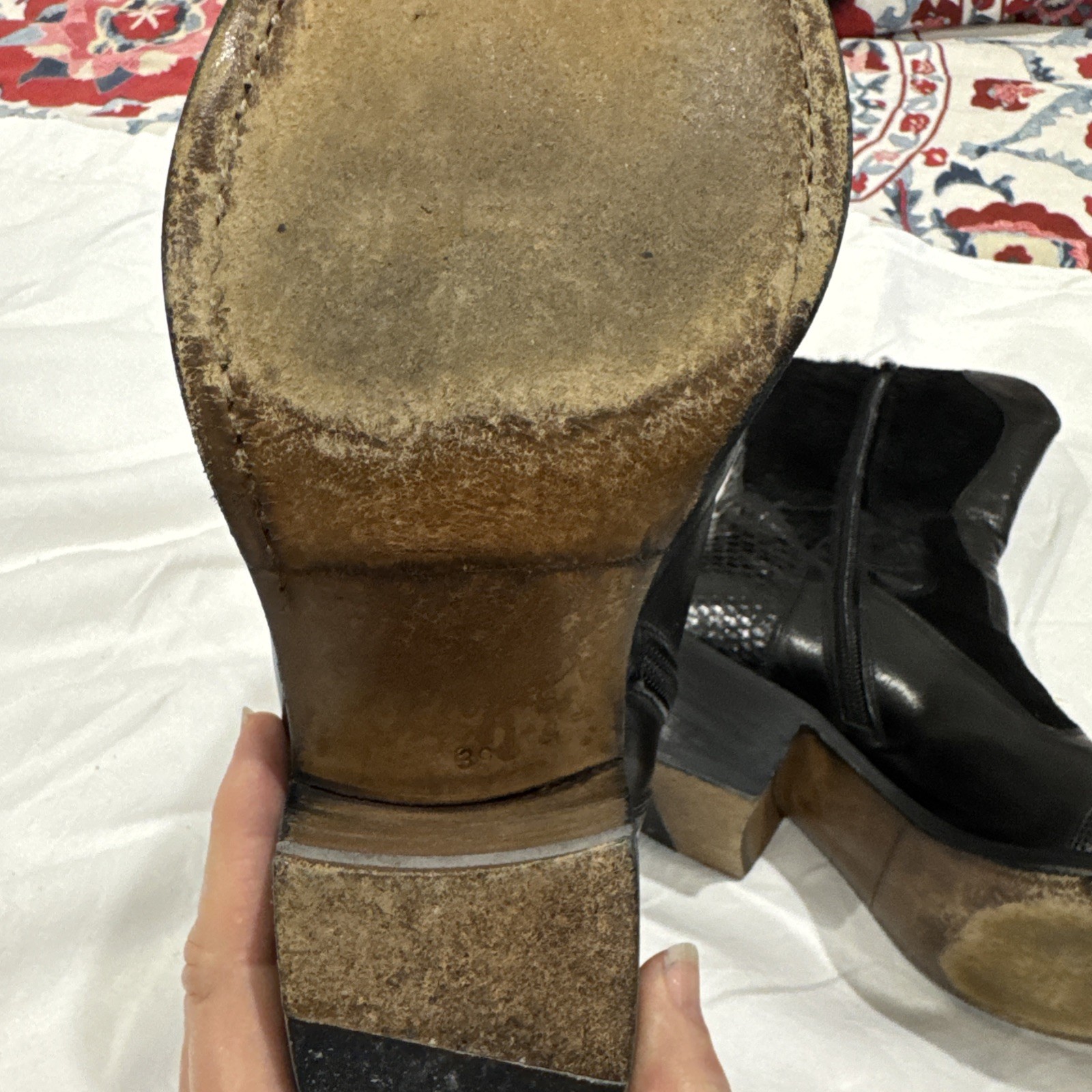 Stunning GIANNI BARBATO Black PYTHON CROC PONY an… - image 10