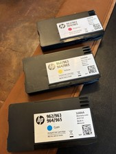 New HP Inkjet Ink Cartridges 3-pack 962/963 964/965 Cyan, Magenta, Yellow