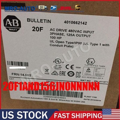 Allen Bradley 20F1AND156JN0NNNNN PowerFlex Air Cooled 753 AC Drive US Stock