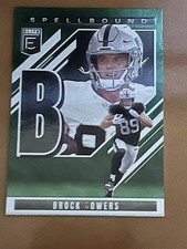 2025 Panini Donruss Elite - Spellbound Brock Bowers #24 Green Letter 