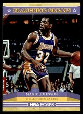 2012-13 Hoops Franchise Greats Magic Johnson Los Angeles Lakers #1